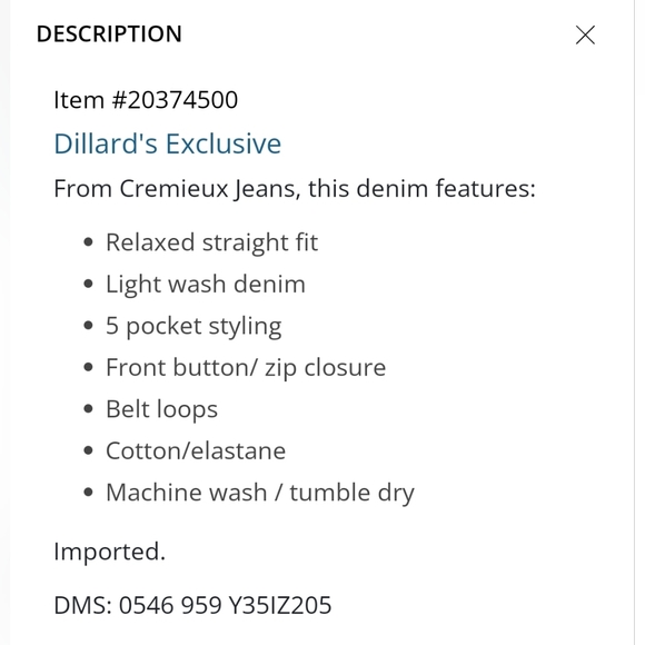 3/$25 🆕 Cremieux | Premium Denim Straight Fit Medium Wash size 29/30 - Picture 3 of 11